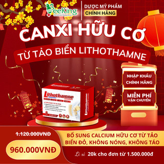 Viên uống LITHOTHAMNE bổ sung Canxi hữu cơ từ tảo biển đỏ - Hộp 60 viên