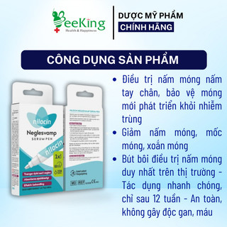 Bút bôi serum NILOCIN NEGLESVAMP PEN hỗ trợ nấm móng tay, chân - Bút 3ml