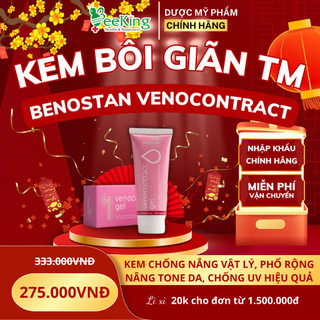 Gel bôi BENOSTAN VENOCONTRACT hỗ trợ điều trị các triệu chứng do suy giãn tĩnh mạch - Tube 75ml