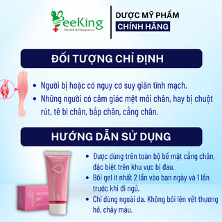 Gel bôi BENOSTAN VENOCONTRACT hỗ trợ điều trị các triệu chứng do suy giãn tĩnh mạch - Tube 75ml