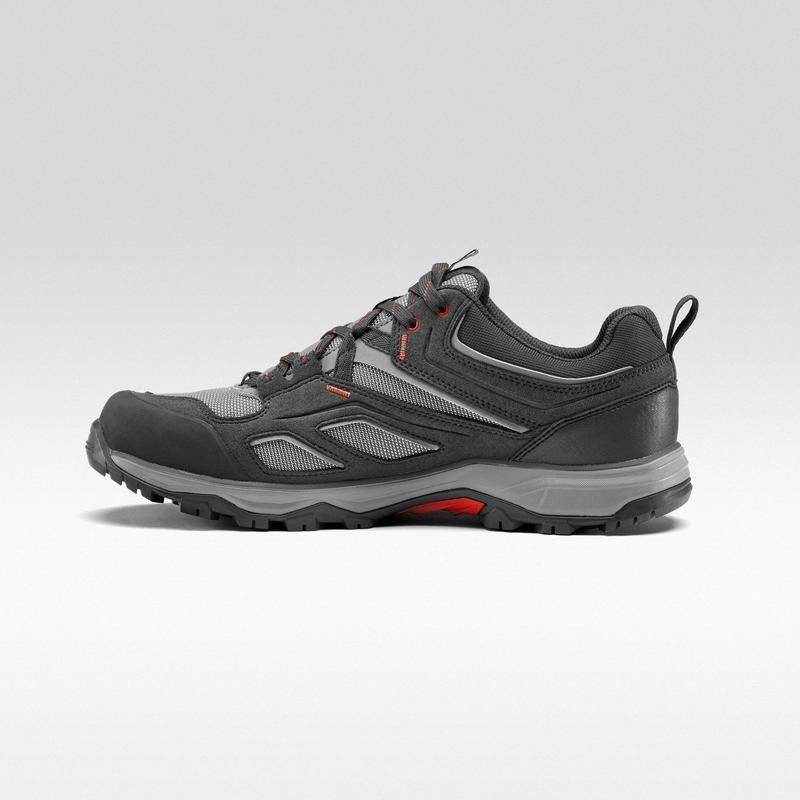 Ảnh Giày leo núi vùng cao mh100 chống thấm nước cho nam xám DECATHLON quechua mã 8503796 1