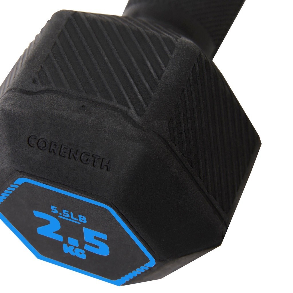 Ảnh Tạ lục giác 2,5 kg đen DECATHLON corength mã 8603280 2