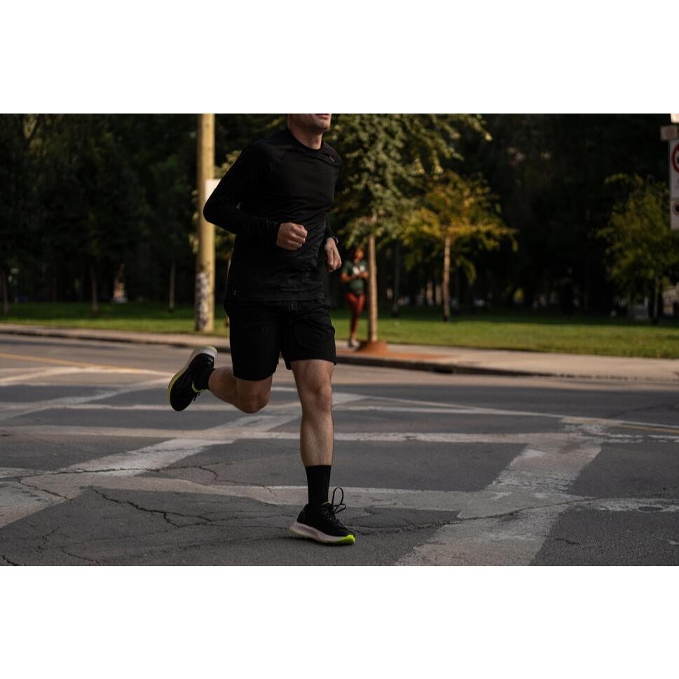 Ảnh Áo thun chạy bộ nam dài tay chống tia UV Kiprun Dry 500 UV xanh xám DECATHLON Kiprun 8817441 3