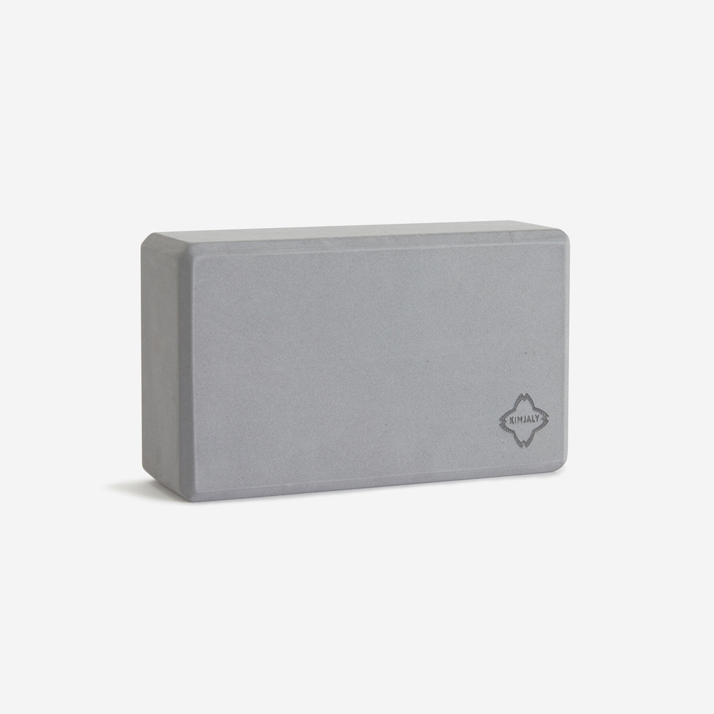 Ảnh Gạch xốp tập yoga xám Decathlon KIMJALY mã 8801393 1