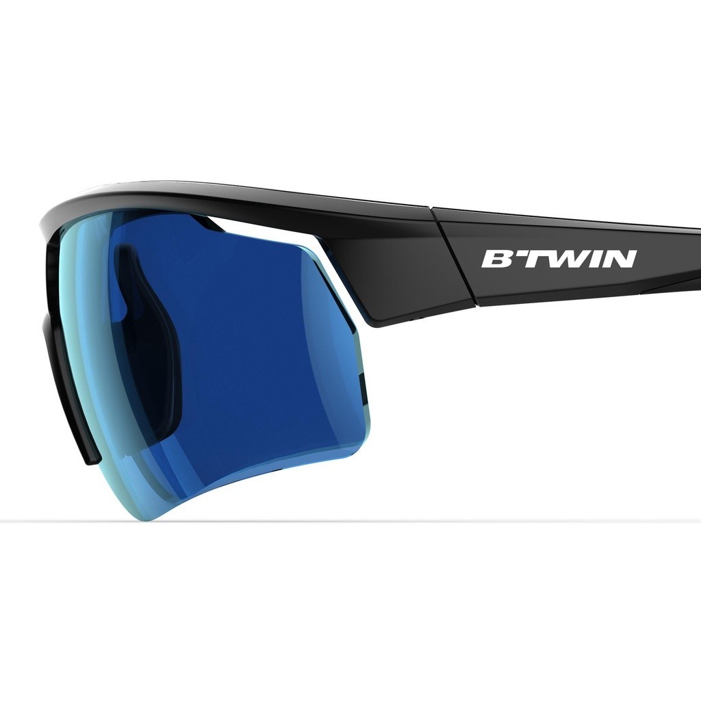Ảnh Kính mát đạp xe roadr 500 loại 3 cho người lớn đen/xanh dương DECATHLON VAN RYSEL mã 8503316 2