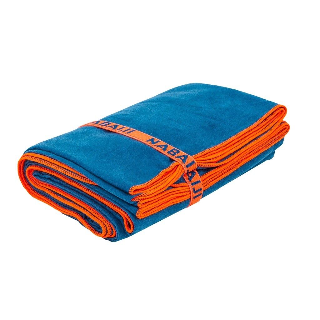 Ảnh Khăn tắm microfibre thấm hút cỡ l 80 x 130 cm xanh dương DECATHLON NABAIJI mã 8584433 2