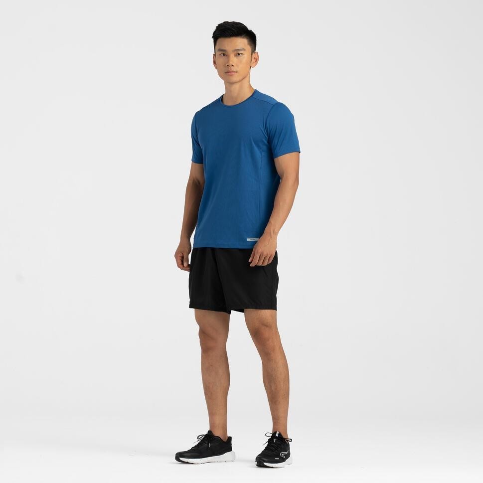 Ảnh Áo thun chạy bộ thoáng mát dry cho nam xanh dương DECATHLON KALENJI mã 8666011 2