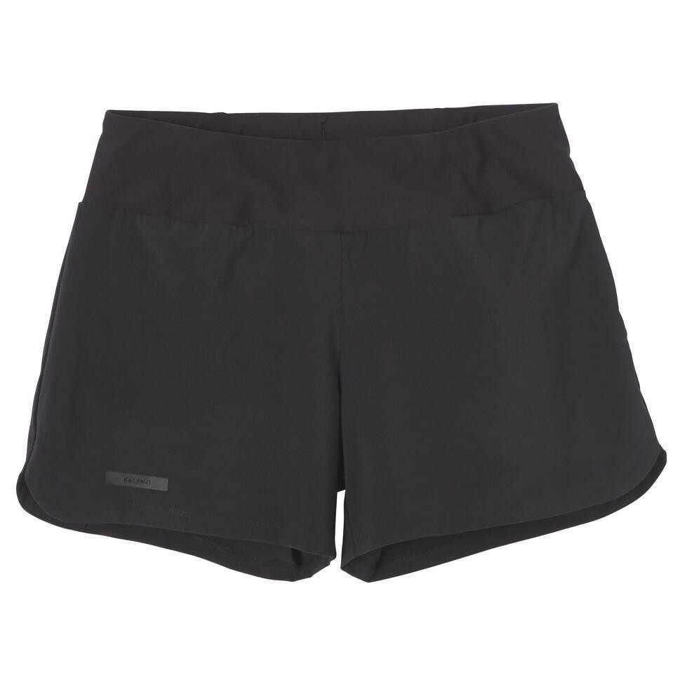 Ảnh Quần short chạy bộ nữ run dry đen Decathlon KALENJI 2
