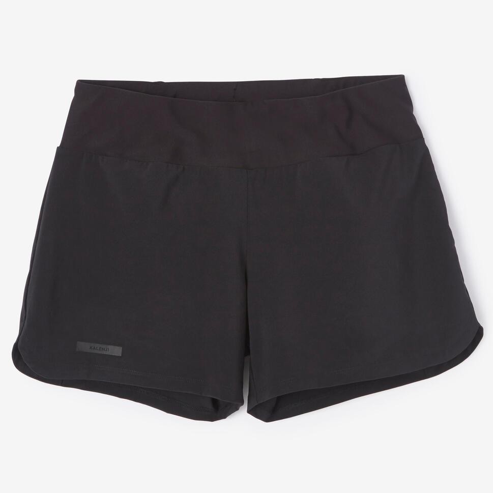 Ảnh Quần short chạy bộ nữ run dry đen Decathlon KALENJI 1