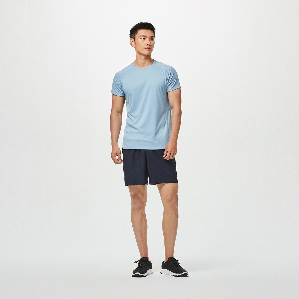 Ảnh Quần short tập fitness fst 100 cho nam xanh navy DECATHLON DOMYOS 8529981 4