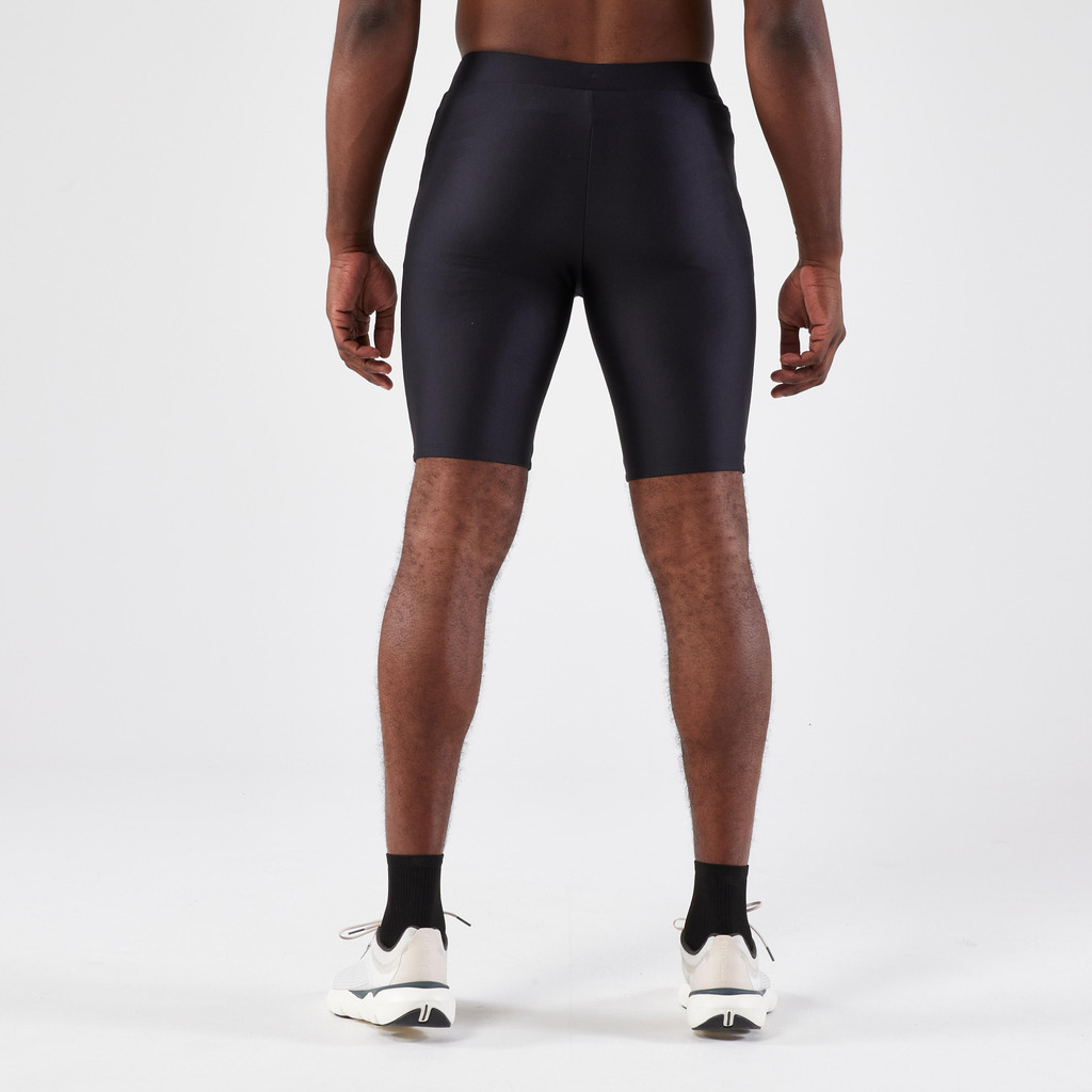 Ảnh Quần short chạy bộ nam bó sát run 100 đen Decathlon KALENJI mã 8817446 1