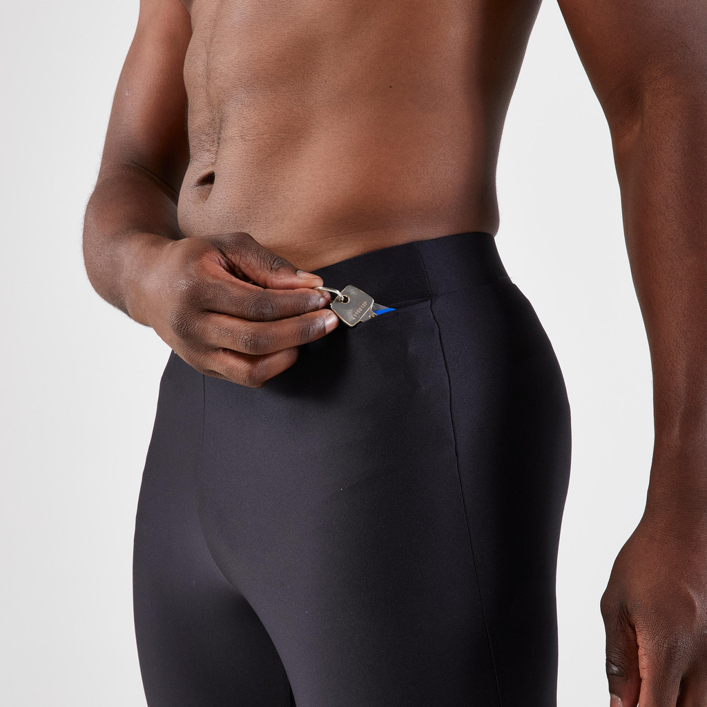 Ảnh Quần short chạy bộ nam bó sát run 100 đen Decathlon KALENJI mã 8817446 3
