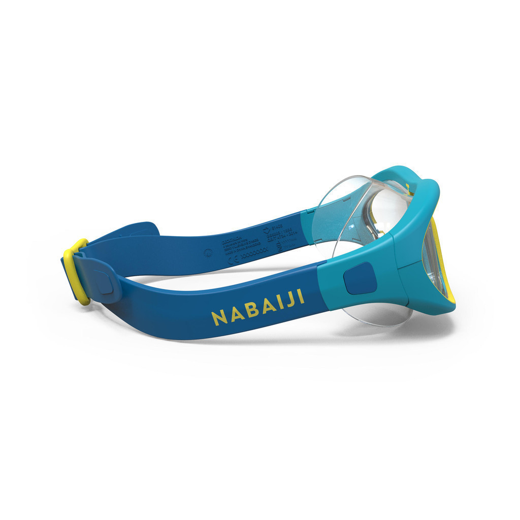 Ảnh Kính bơi tròng kính trong suốt cỡ s swimdow 100 v2 xanh dương Decathlon NABAIJI mã 8854144 1