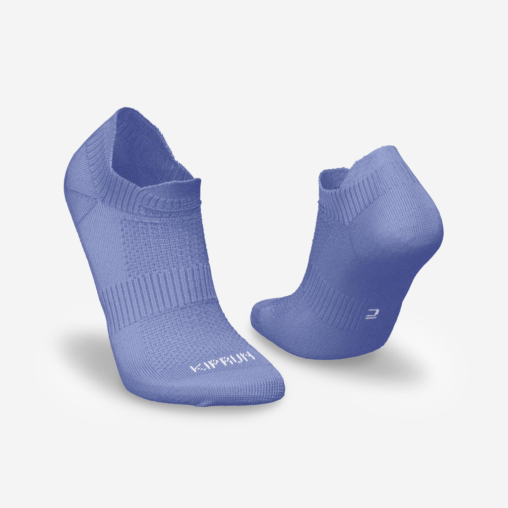 Ảnh Set 2 đôi tất chạy bộ DECATHLON RUN500 MÀU HOA CÀ 1