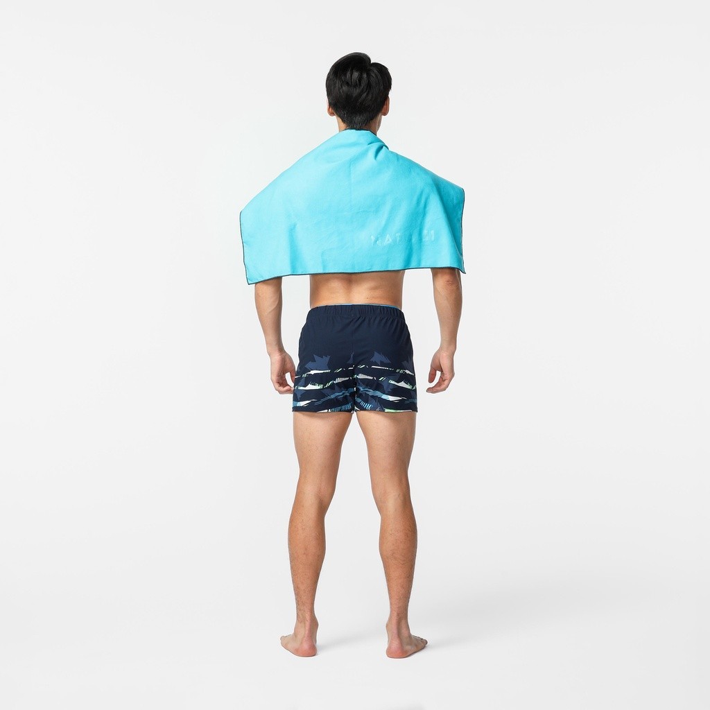 Ảnh Khăn tắm microfibre cỡ s 39 x 55 cm xanh dương/xanh lá DECATHLON NABAIJI mã 8751952 4
