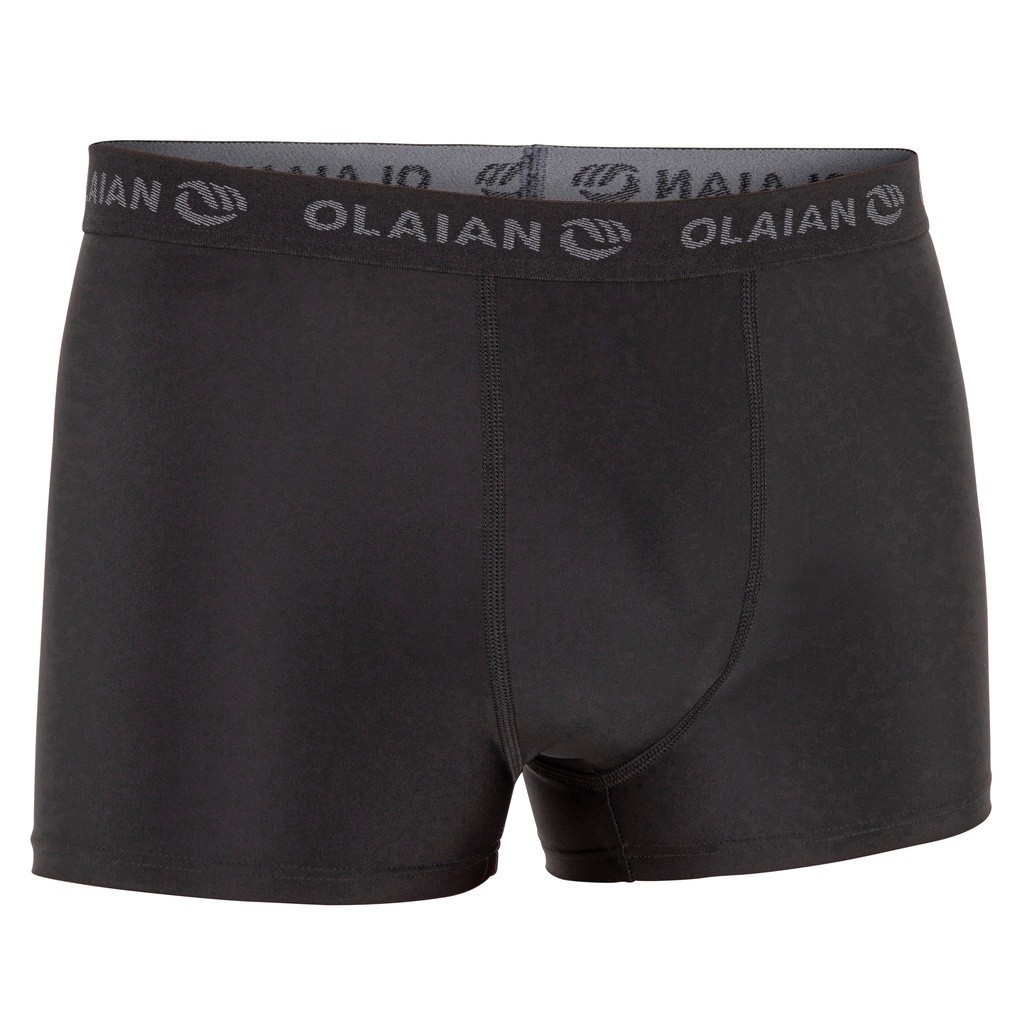 Ảnh Quần boxer 500 cho nam DECATHLON olaian đen 1