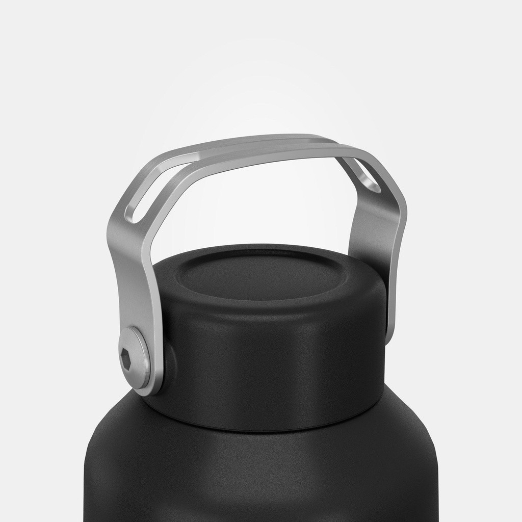 Ảnh Bình nước thép không gỉ mh100 DECATHLON 1 lít đen mã 8612479 4