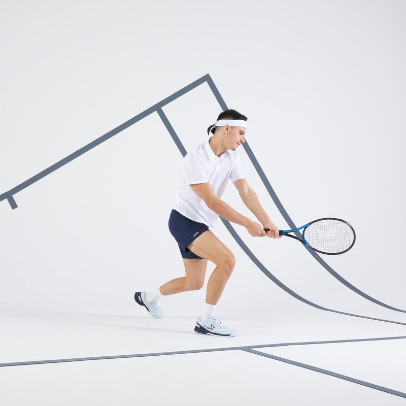 Ảnh Áo thun polo chơi tennis, cầu lông, bóng bàn, pickleball dry 100 DECATHLON cho nam 3