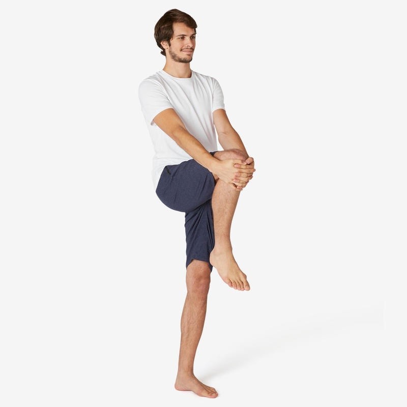 Ảnh Áo thun thể thao ôm sát tập gym & pilate 500 cho nam DECATHLON nyamba trắng mã sản phẩm 8543991 2