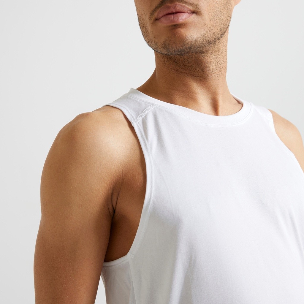 Ảnh Áo thun tank top không tay tập gym fitness DECATHLON DOMYOS cho nam mã 8586847 3