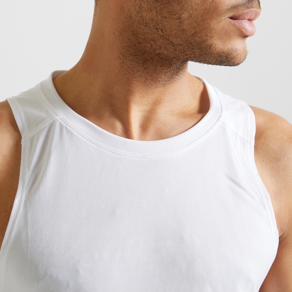 Ảnh Áo thun tank top không tay tập gym fitness DECATHLON DOMYOS cho nam mã 8586847 4