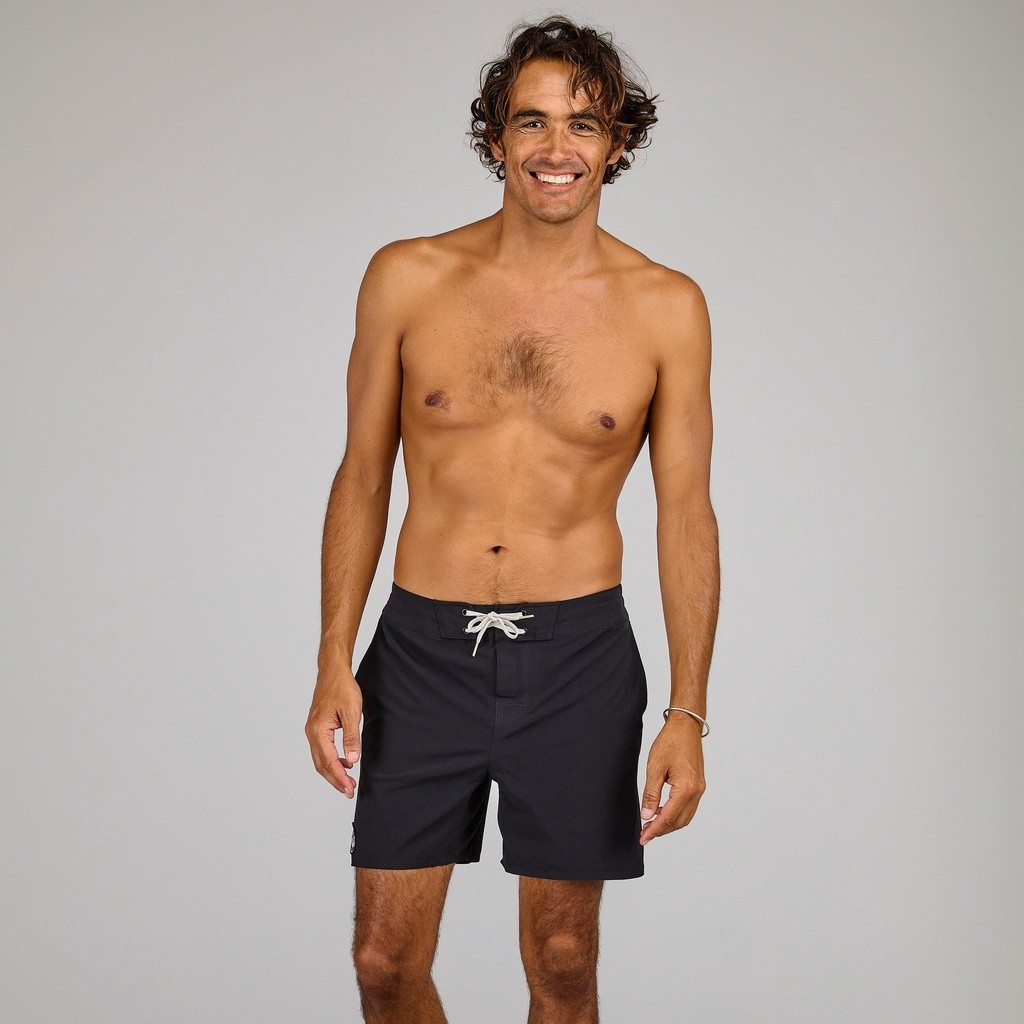 Ảnh Quần short lướt sóng 500 41 cm cho nam DECATHLON olaian đen 1