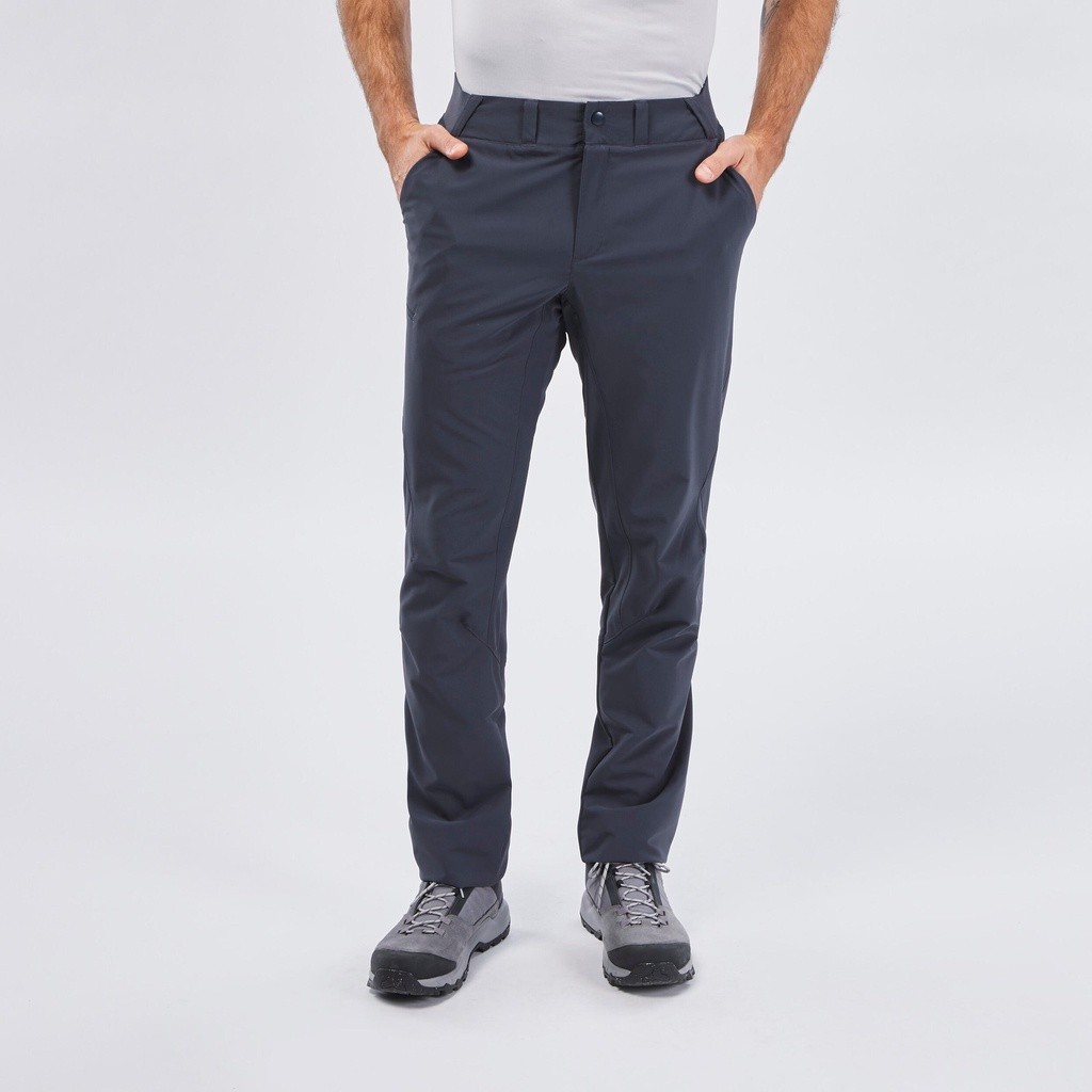 Ảnh Quần dài dã ngoại mh100 cho nam DECATHLON quechua xám 4