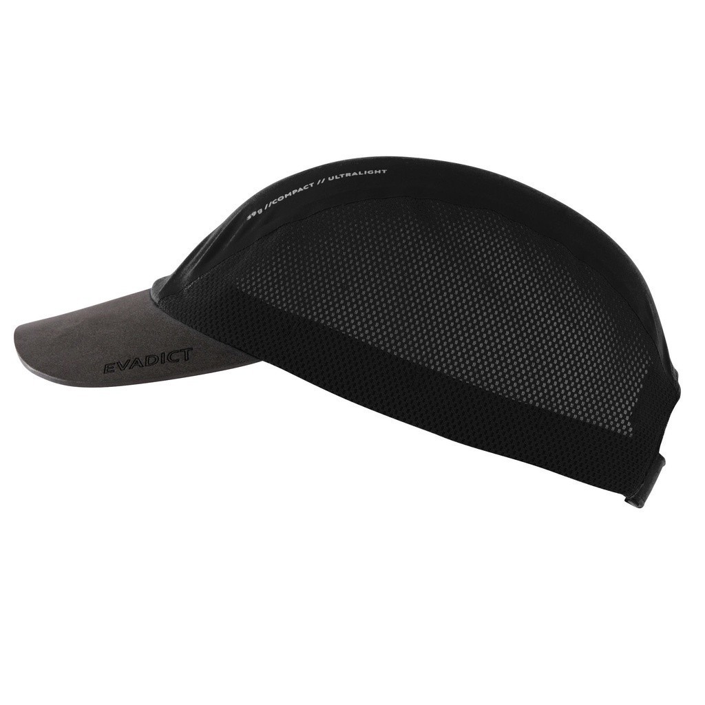 Ảnh Nón mũ chống nắng DECATHLON kalenji dễ gấp gọn màu đen mã 8552545 2
