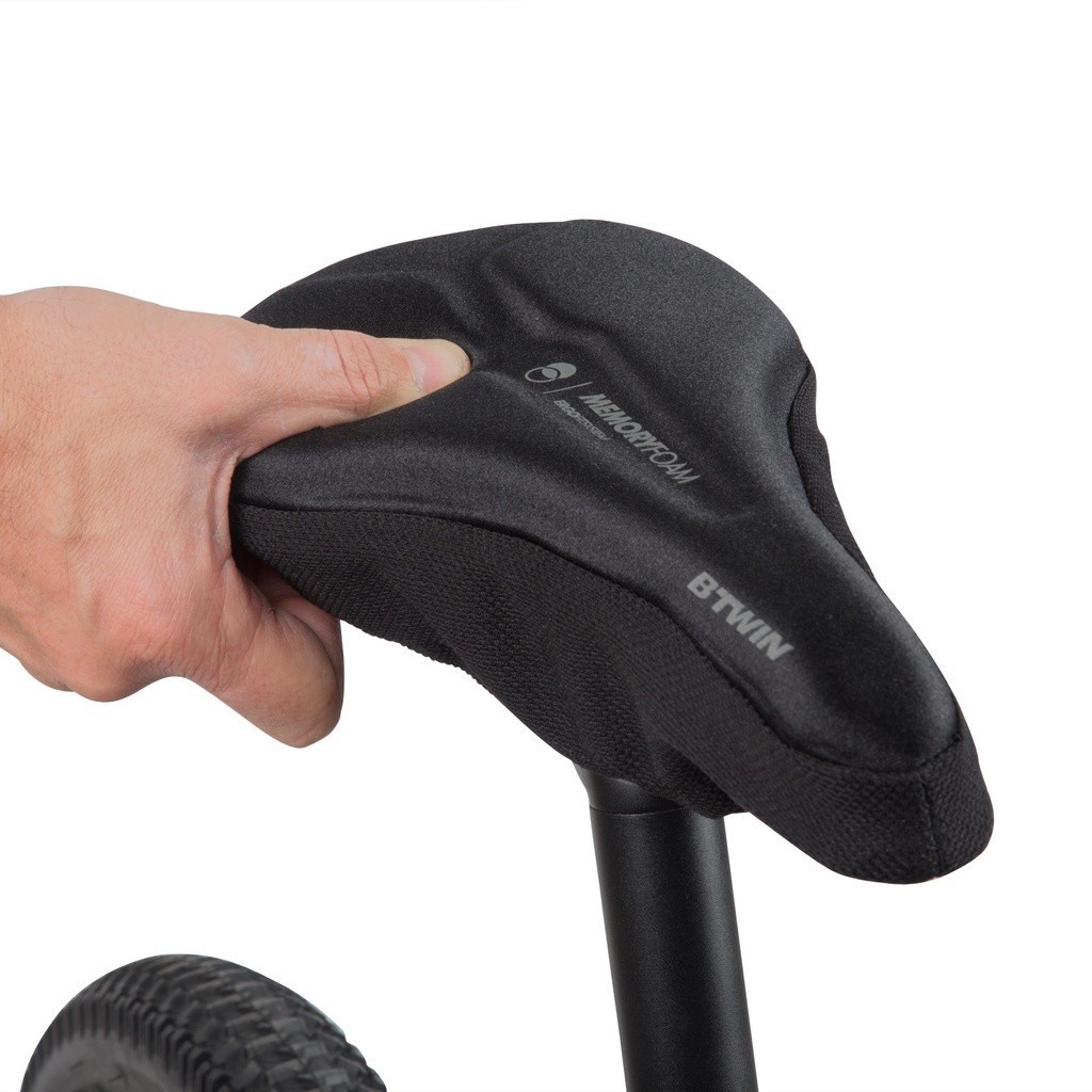 Ảnh Vỏ bọc yên xe đạp mút hoạt tính 500 cỡ l màu đen DECATHLON mã8381709 1
