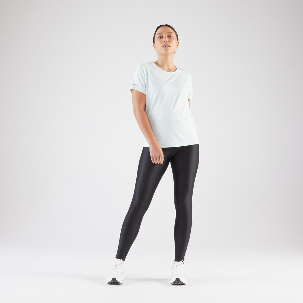 Ảnh Quần bó dài chạy bộ nữ run dry màu đen DECATHLON kalenji 8552231 2