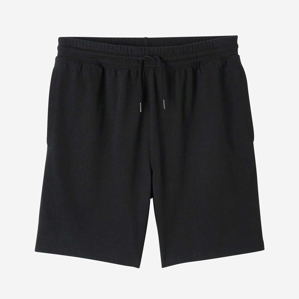 Ảnh Quần short tập fitness nam bằng cotton màu đen DECATHLON DOMYOS nyamba 8645058 1
