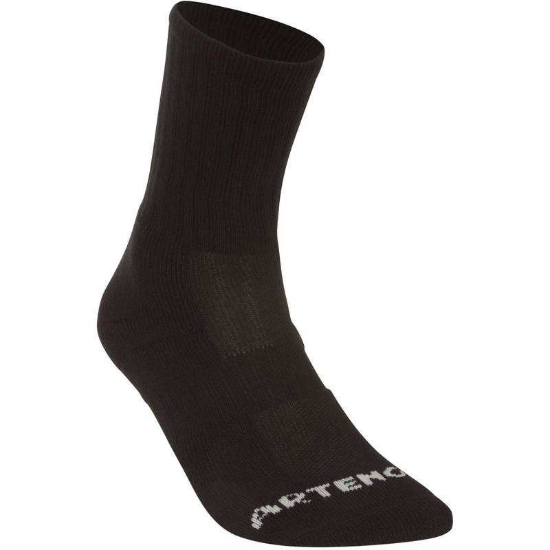 Ảnh Tất thể thao rs 500 cho người lớn gói 3 đôi màu đen DECATHLON artengo mã 8379841 2