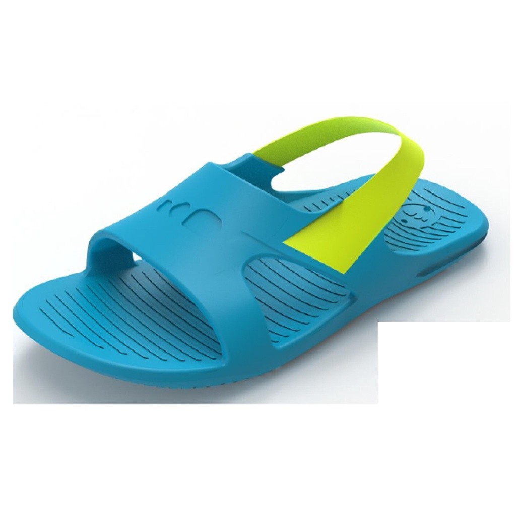 Ảnh Sandal đi bơi 100 cho trẻ em xanh dương xanh lá cây NABAIJI mã 8732161 4