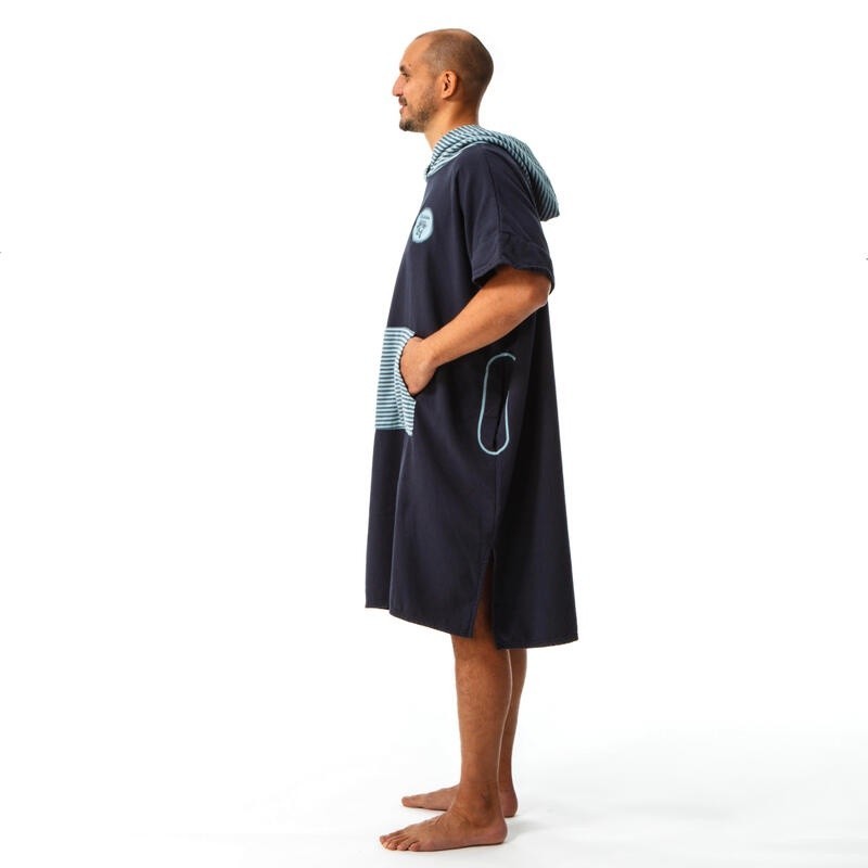 Ảnh Áo poncho lướt sóng 500 print cho người lớn họa tiết cá olaian mã 8613157 3