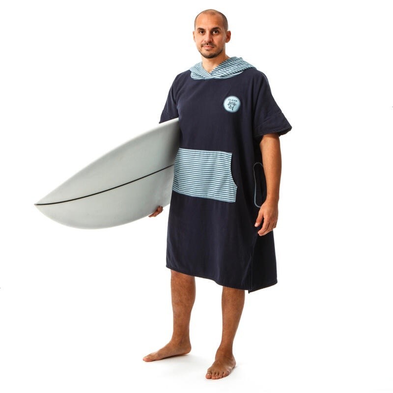 Ảnh Áo poncho lướt sóng 500 print cho người lớn họa tiết cá olaian mã 8613157 1