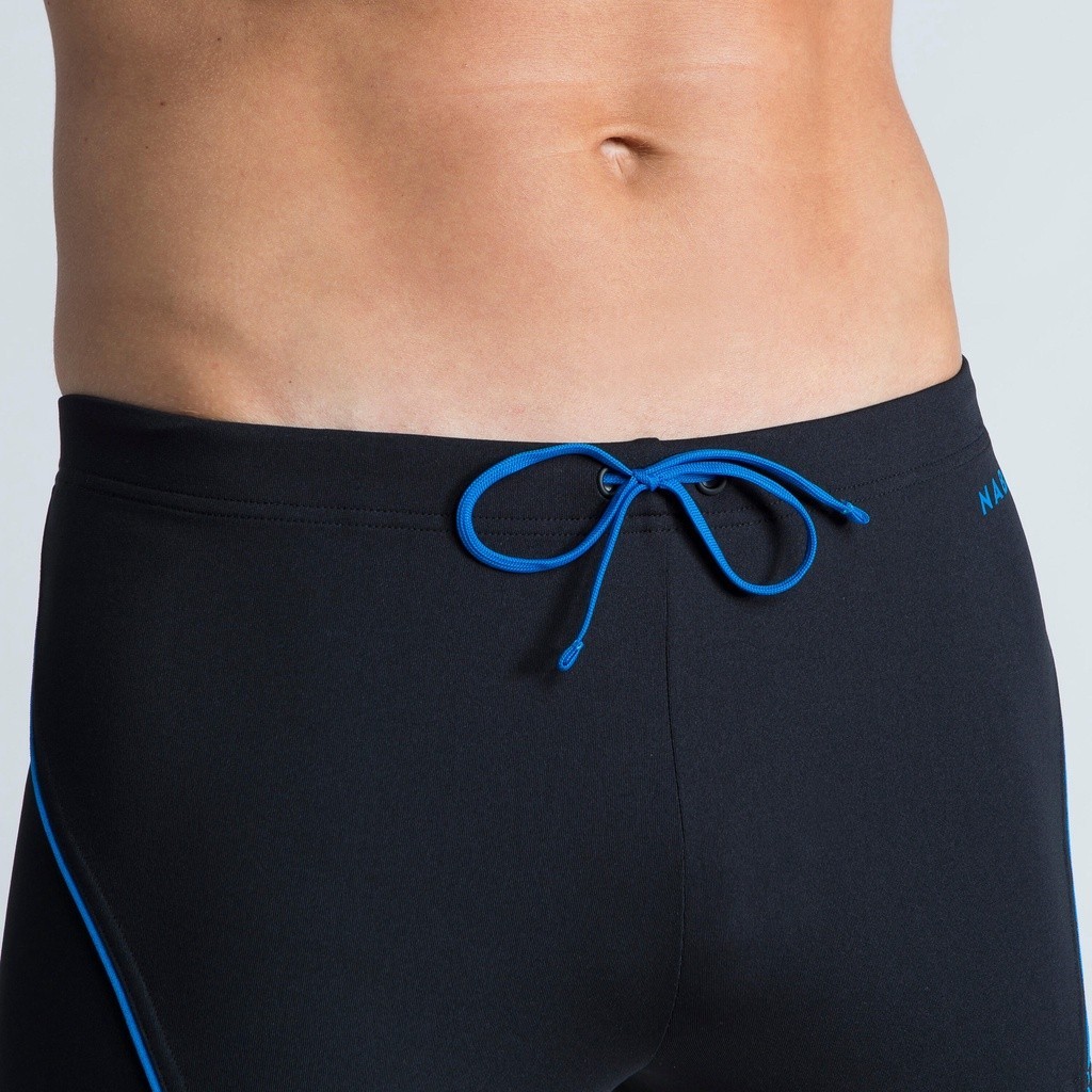 Ảnh Quần bơi boxer 100 plus cho nam đen xanh dương DECATHLON NABAIJI mã 8647088 4