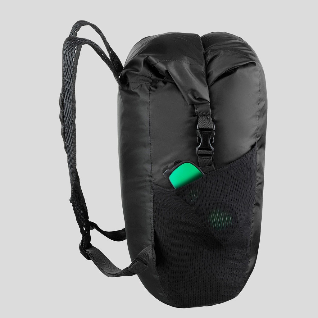 Ảnh Balo du lịch 20l chống thấm gấp gọn travel 100 đen DECATHLON forclaz mã 8560418 1