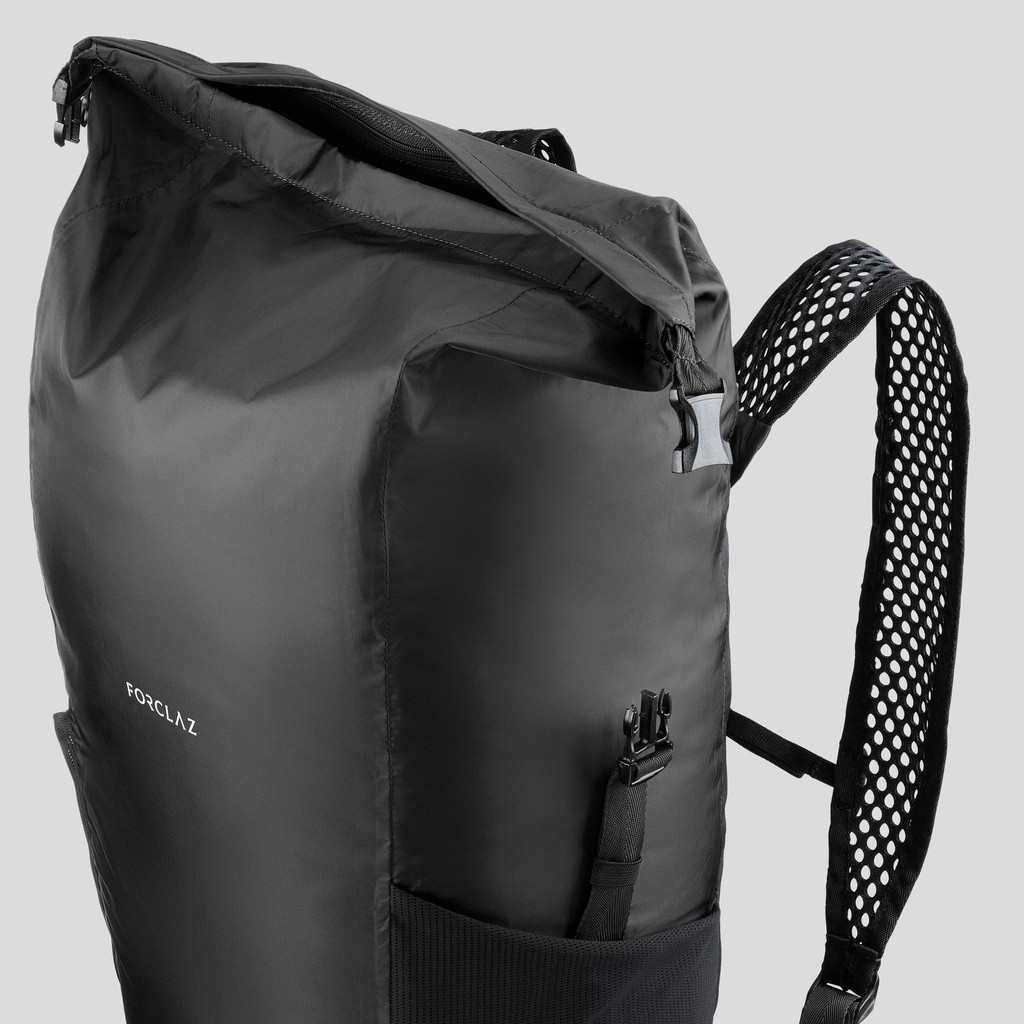 Ảnh Balo du lịch 20l chống thấm gấp gọn travel 100 đen DECATHLON forclaz mã 8560418 4
