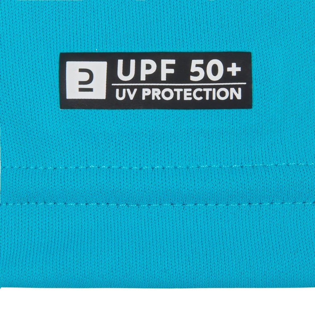 Ảnh Áo thun lướt sóng chống tia uv 100 cho trẻ em xanh da trời DECATHLON olaian mã 8611587 1