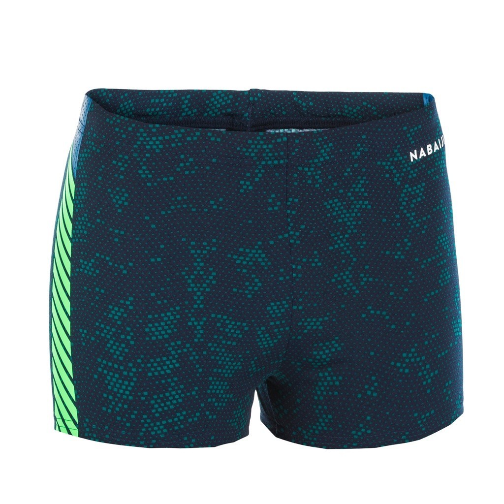 Ảnh Quần bơi boxer 500 fitib cho bé trai xanh dương họa tiết NABAIJI mã 8601721 4