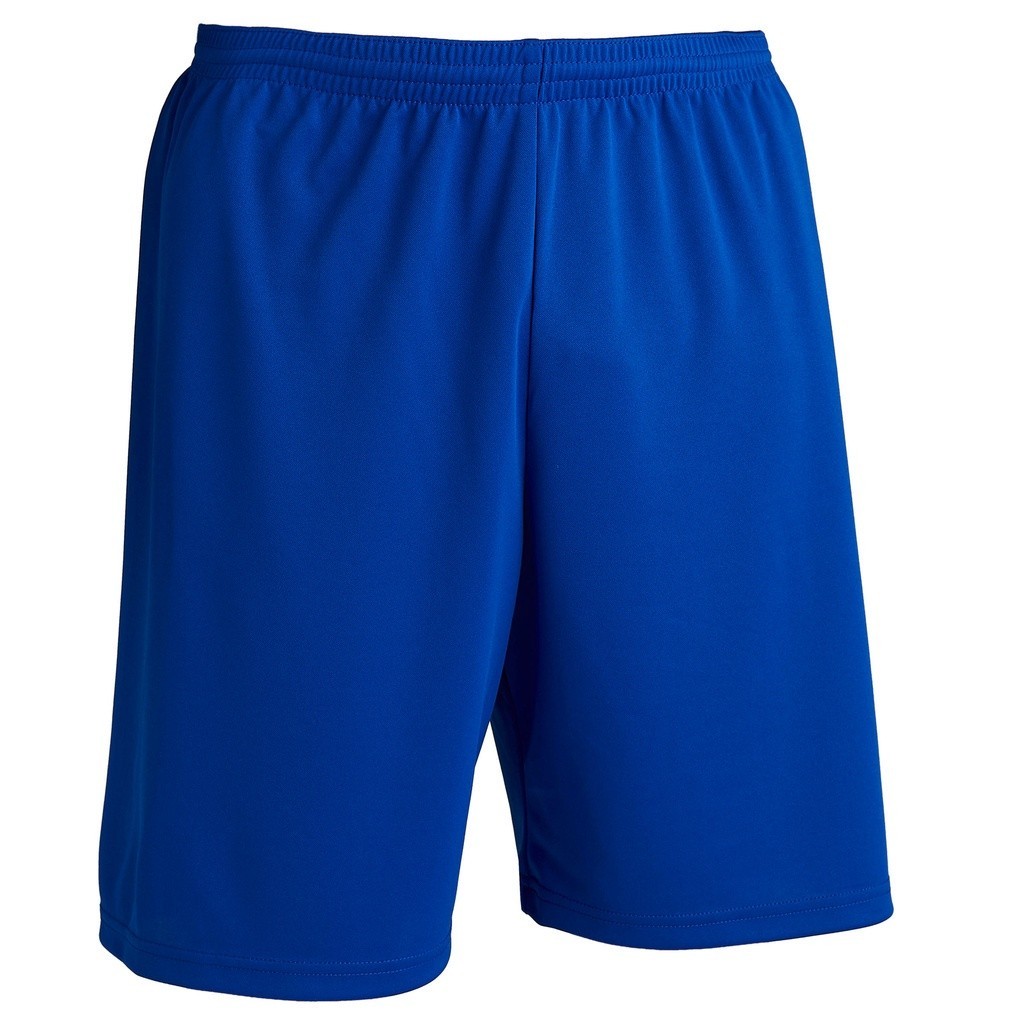 Quần short đá bóng f100 cho người lớn xanh dương DECATHLON kipsta