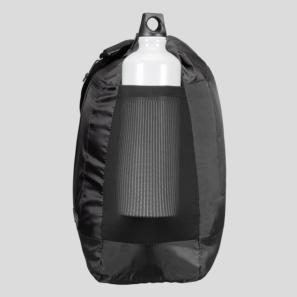 Ảnh Túi đeo chéo du lịch gấp gọn 15l travel 100 đen DECATHLON forclaz mã 8560413 2