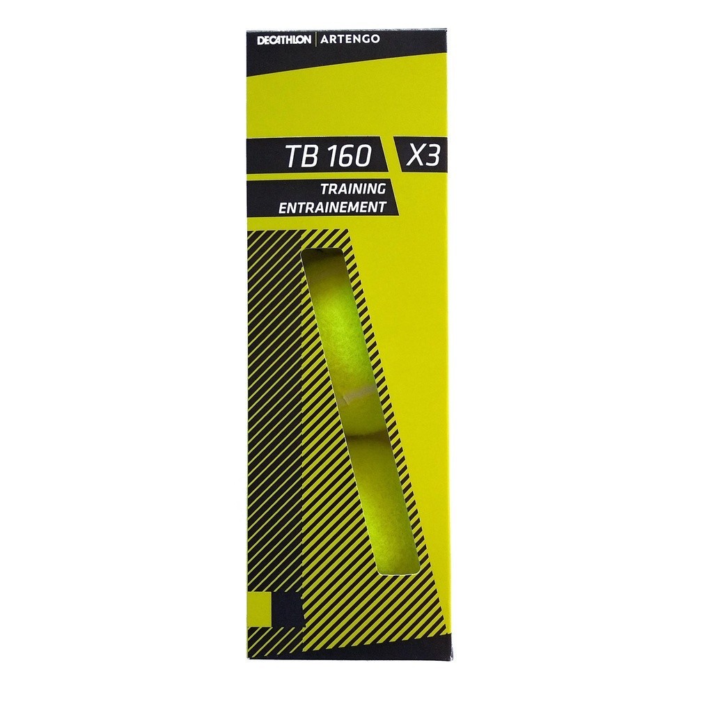 Ảnh Hộp 3 quả bóng tennis tb160 vàng DECATHLON artengo mã 8600512 1