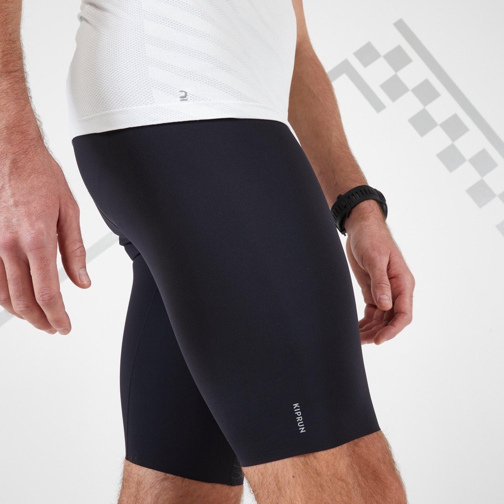 Ảnh Quần short bó chạy bộ kiprun cho nam đen DECATHLON kiprun mã 8588342 4