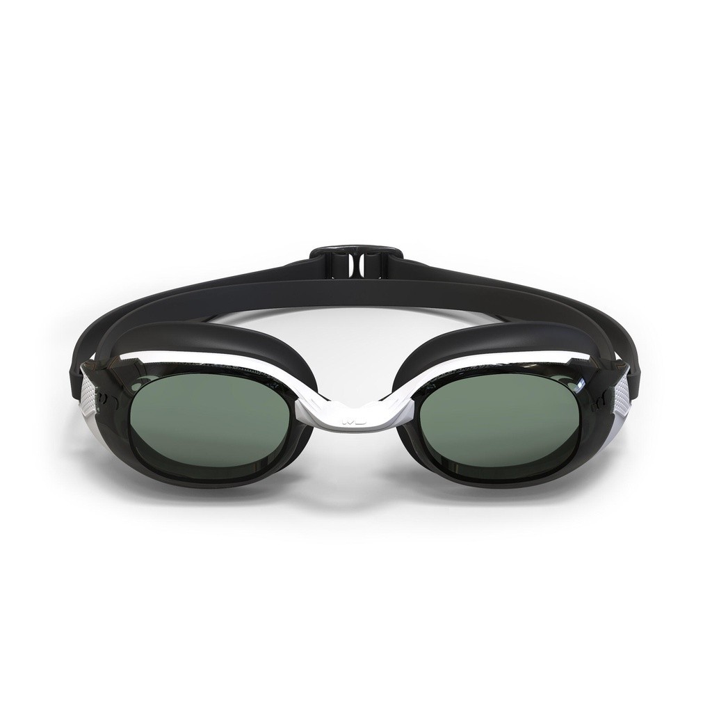 Ảnh Kính bơi cận tròng kính sẫm màu 500 bfit đen/trắng DECATHLON NABAIJI mã 8733984 1