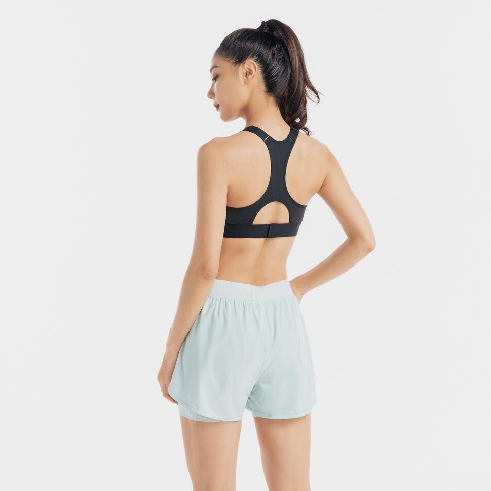 Ảnh Áo bra fitness nâng đỡ tốt 900 cho nữ đen trơn DECATHLON DOMYOS mã 8589403 3