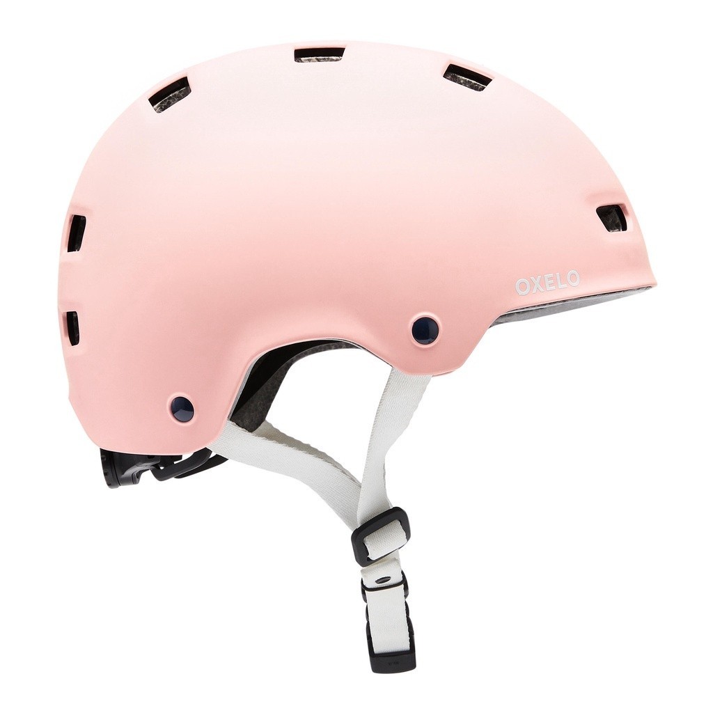 Ảnh Mũ bảo hiểm trượt patin mf500 hồng DECATHLON oxelo mã 8586685 1