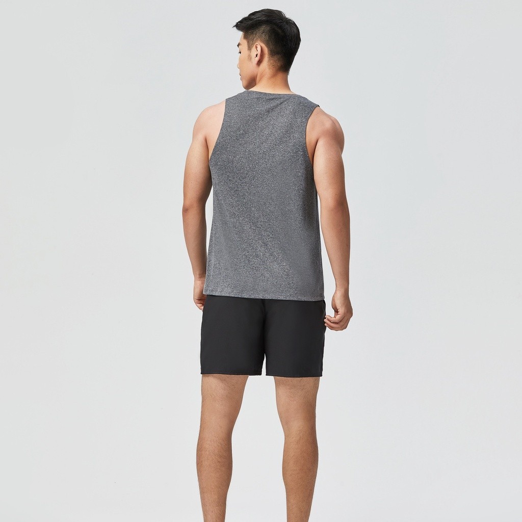 Ảnh Áo thun không tay tập cardio fitness 100 xám DECATHLON DOMYOS mã 8586846 4