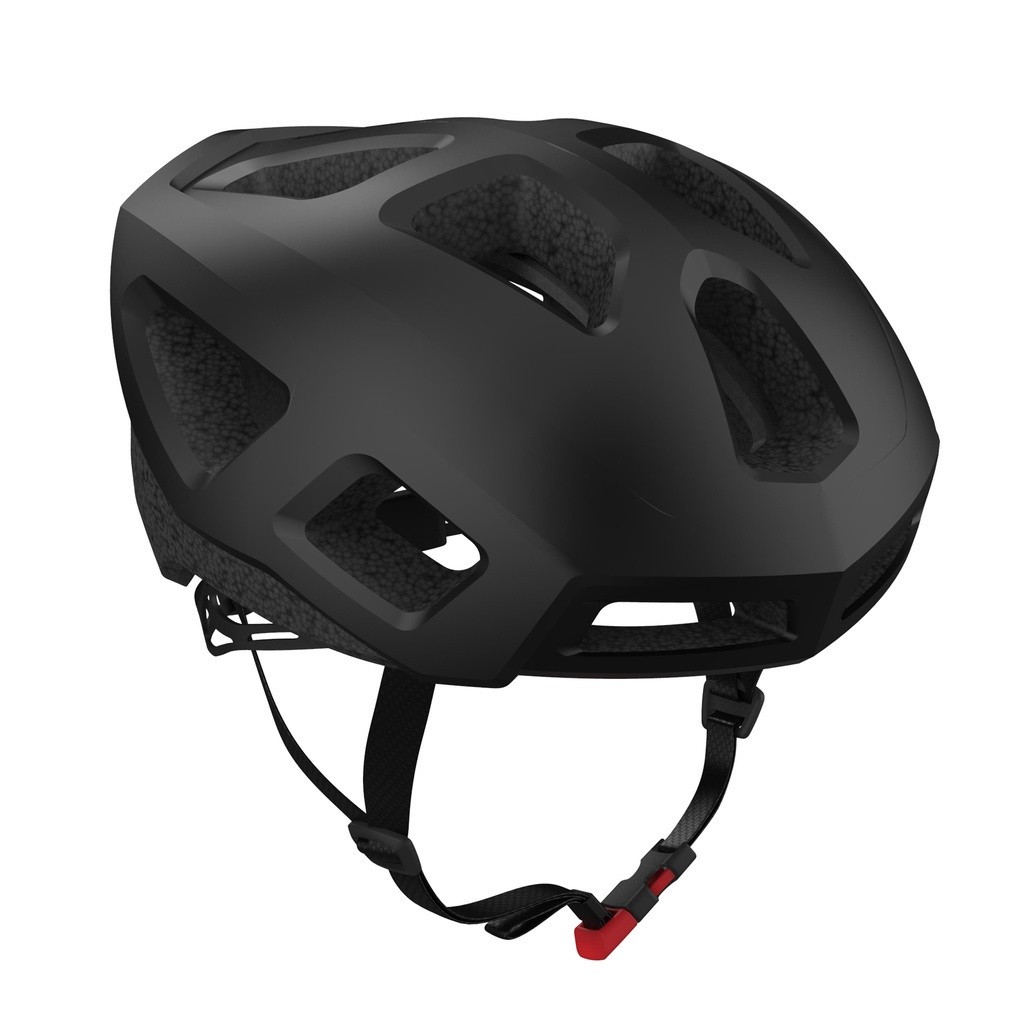 Ảnh Mũ nón bảo hiểm xe đạp roadr 100 cho người lớn đen DECATHLON van rysel mã 8500028 1