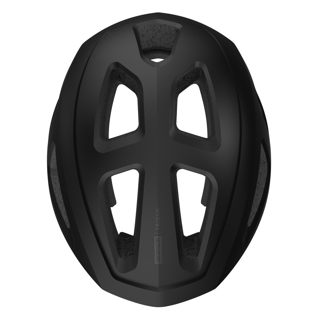 Ảnh Mũ nón bảo hiểm xe đạp roadr 100 cho người lớn đen DECATHLON van rysel mã 8500028 2